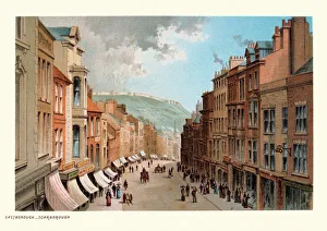 Eastborough, Scarborough, North Yorkshire, Victorian High Street shops 19th Century Eastborough, Scarborough, North Yorkshire, Victorian High Street shops 19th Century