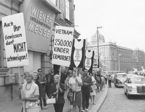 Vietnam War Prints: Demonstration in Vienna Print