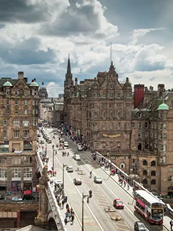 Edinburgh City View along North Bridge as seen from the Westgate Building Edinburgh City View along North Bridge as seen from the Westgate Building