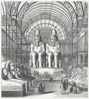 Egyptian Hall, Great Industrial Exhibition in Sydenham, 1851, published 1854 Egyptian Hall, Great Industrial Exhibition in Sydenham, 1851, published 1854