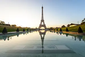 Eiffel Tower Architecture Prints: Eiffel reflection