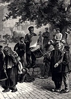 ELECTION PROCLAMATION IN A FRENCH VILLAGE (XXXL) ELECTION PROCLAMATION IN A FRENCH VILLAGE (XXXL)