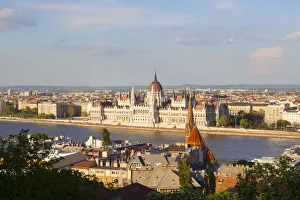 Elevated view over The Hungarian Parliament Elevated view over The Hungarian Parliament