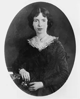 Author Prints: Fine Art Storehouse Print of Emily Dickinson circa 1850