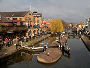 England, London, Camden flea market - Canal England, London, Camden flea market - Canal