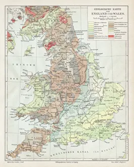 Magical world illustration/palmer illustrated collection/england wales map 1895 Magical world illustration/palmer illustrated collection/england wales map 1895