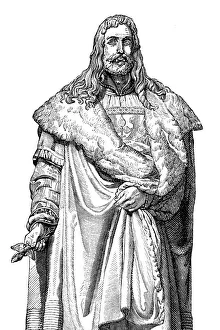 Engraving of painter Albrecht DAOErer from 1870 Engraving of painter Albrecht DAOErer from 1870