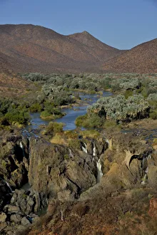 Epupa Falls, waterfalls of the Kunene River on the Namibian-Angolan border, Kunene Region Epupa Falls, waterfalls of the Kunene River on the Namibian-Angolan border, Kunene Region
