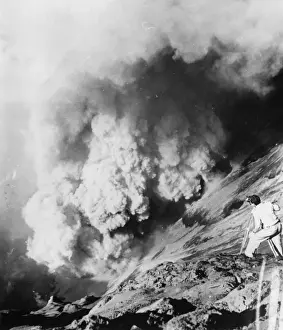 Bromo Volcano Eruption Print