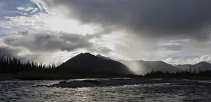 Evening light, Wind River valley, Northern Mackenzie Mountains, Peel Watershed Evening light, Wind River valley, Northern Mackenzie Mountains, Peel Watershed