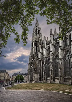 Exterior of Saint-Ouen church, Rouen, France Exterior of Saint-Ouen church, Rouen, France