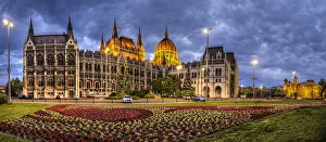 Facade of the Hungarian House of Parliament in Budapest Facade of the Hungarian House of Parliament in Budapest