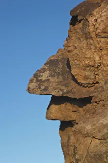 Face-like rock formation in cabo de gata-nijar natural park; almeria province spain Face-like rock formation in cabo de gata-nijar natural park; almeria province spain