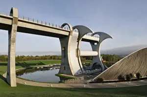 Scottish Landmark Photography Prints: Falkirk Wheel Geometry