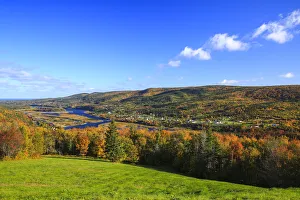 Fall colors and Margaree river, Cabot Trail, Cape Breton, Nova Scotia, Canada Fall colors and Margaree river, Cabot Trail, Cape Breton, Nova Scotia, Canada