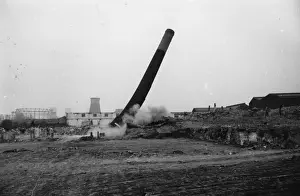 England Landscape Photography Prints: Falling Chimney