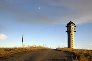 Feldberg Tower in the autumn evening light, Feldberg in the Black Forest Feldberg Tower in the autumn evening light, Feldberg in the Black Forest