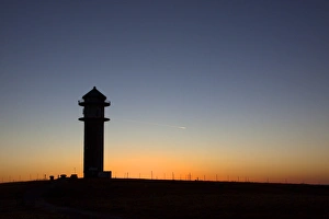 Feldberg Tower at sunset on Seebuckgipfel Mountain, 1448 m, Black Forest Feldberg Tower at sunset on Seebuckgipfel Mountain, 1448 m, Black Forest