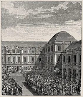 Festival celebrating Napoleon Bonaparte at the Palace of the Directoire , after Treaty Festival celebrating Napoleon Bonaparte at the Palace of the Directoire , after Treaty