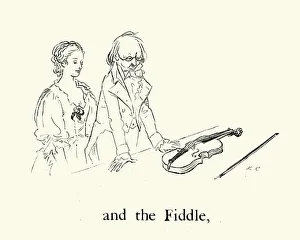 The Fiddle, from the Nursery Rhyme, Hey Diddle Diddle The Fiddle, from the Nursery Rhyme, Hey Diddle Diddle