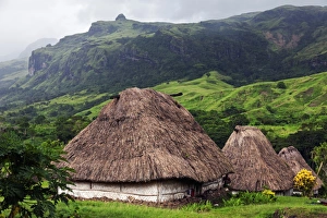 Fiji, Viti Levu, Traditional village Navala Fiji, Viti Levu, Traditional village Navala