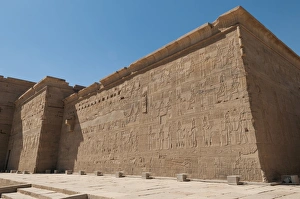 Fine reliefs at the Temple of Isis in Philae Fine reliefs at the Temple of Isis in Philae