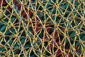 Fishing nets in the harbor of Husavik, Iceland Fishing nets in the harbor of Husavik, Iceland