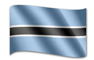 Graphic National Symbols Prints: Flag of Botswana