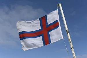 Flag of the Faroe Islands, Faroe Islands, Denmark Flag of the Faroe Islands, Faroe Islands, Denmark