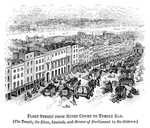 Fleet Street with Temple Bar (Crystal Palace in distance) 1871 Fleet Street with Temple Bar (Crystal Palace in distance) 1871