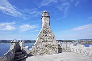 Fortification on the walls of St Michaels Mount in Cornwall Fortification on the walls of St Michaels Mount in Cornwall