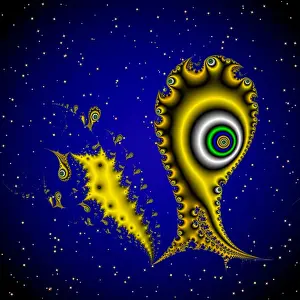 Fractal Prints: Fractal Art Print - Abstract Geometric Pattern