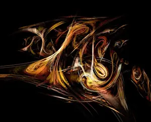 Computer Graphics Illustration Prints: Fractal object