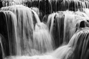 Full frame close-up of a cascade at the Tat Kuang Si Waterfalls near Luang Prabang in Laos Full frame close-up of a cascade at the Tat Kuang Si Waterfalls near Luang Prabang in Laos