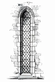 France, Notre Dame, lancet style Gothic window France, Notre Dame, lancet style Gothic window