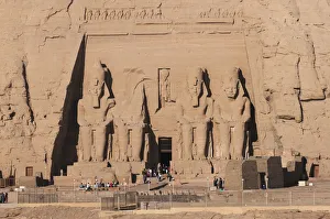 Frontal view of the Great Temple of Abu Simbel Frontal view of the Great Temple of Abu Simbel