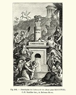 Frontispiece from The Almanach of the Muse, French, 19th Century Frontispiece from The Almanach of the Muse, French, 19th Century