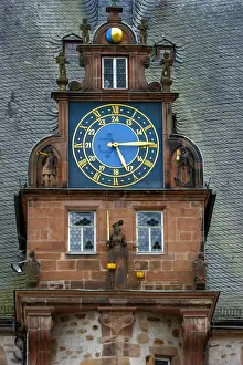 German Renaissance Architecture Prints: Gabel with a clock, Renaissance Tower