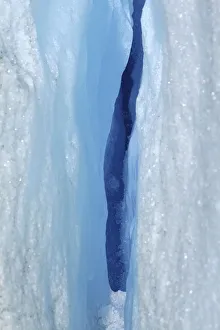 Glacial crevice, Perito Moreno Glacier, Los Glaciares National Park, Patagonia, Argentina Glacial crevice, Perito Moreno Glacier, Los Glaciares National Park, Patagonia, Argentina