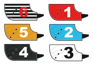 Dog Racing Prints: Colour Coded Jackets for Greyhound Racing Print