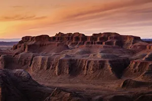 The Gobi Desert with dramatic sky at china The Gobi Desert with dramatic sky at china