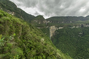 Gocta Waterfall, 771m, with the surrounding cloud forest, Cocachimba, Amazonas, Peru Gocta Waterfall, 771m, with the surrounding cloud forest, Cocachimba, Amazonas, Peru