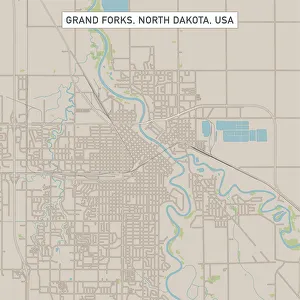 Grand Forks North Dakota US City Street Map Grand Forks North Dakota US City Street Map
