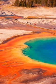 Grand Prismatic Spring, Midway Geyser Basin, Yellowstone National Park Grand Prismatic Spring, Midway Geyser Basin, Yellowstone National Park