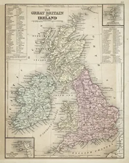 Great Britain and Ireland map 1867
