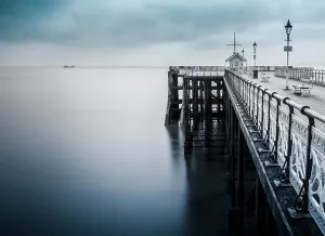 Victorian Pier Prints: Penarth Pier, a fine example of Victorian engineering