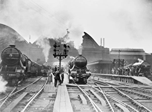 Gresley Pacific locomotives at Kings Cross station, London, circa 1926 Gresley Pacific locomotives at Kings Cross station, London, circa 1926