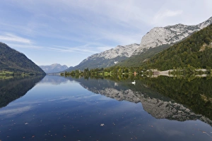 Grundlsee Lake with Mt Backenstein, Ausseerland region, Salzkammergut, Styria, Austria Grundlsee Lake with Mt Backenstein, Ausseerland region, Salzkammergut, Styria, Austria