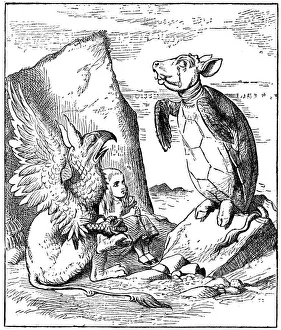 The Gryphon and Mock Turtle - Alice in Wonderland 1897 The Gryphon and Mock Turtle - Alice in Wonderland 1897
