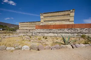 Mexico Travel Destinations Prints: The Hall of the Columns at Mitla